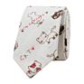 Novelty Mens Colorful Floral Cotton Linen Neck Ties for Wedding Party