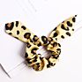 Qiyue Animal Snake Leopard Print Rabbit Ear Hair Scrunchies with Ties