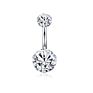 Sieyeay Stainless Piercings Button Belly Body Jewelry Navel Ring