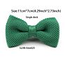 Single Deck Men Women Solid Color Bowknot Lovely Knit Bowtie Adjustable Neckwear Designer Knitting Butterfly Bow Tie