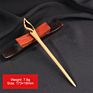 Vintage Retro Chinese Black Wooden Sandalwood Carved Long Horn Fork Pen Hairpin Wood Chopsticks Hair Sticks Pins Picks for Women