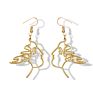 Vriua Abstract Hollow Out Face Dangle Earrings for Women Statement Long Drop Earrings Jewelry Earrings Boucles D'oreille