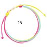 Waterproof Adjustable Multi-Layer Women Multi-Color Boho Handmade Jewelry Hand-Woven Wax String Bracelets