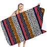 Women Square Microfiber Multicolor Pattern Animal Leopard Print Beach Towels Sunflowers Serape Colorful Pool Towel