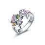 Yiding Design Jewelry Sets Fine Crystal Rhinestone Rainbow Color Unicorn Necklace Set with Earrings Bracelet Ring