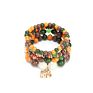 Yiwu Stylish Multi Leaves Glass Beaded Bracelet of Women Ethnic Style Lady's Charm Bracelets Jewelry
