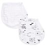 Yiwu Tongtu 2-Layers with Double Sides Reusable Boys and Girls Muslin Baby Burp Cloths