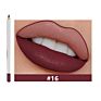 16-Color White Price Cosmetic Lip Pencil Waterproof Lip Liner Pencil Private Label