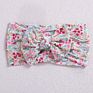 Baby Fruit Prints Soft Nylon Headbands Floral Bows Wide Turban Head Wraps Children Girls Hair Accessories