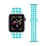 Buffalo Plaid Printed Strap for Apple Watch Bands Silicone, Replacement Designer Sports Band for Iwatch Bands 41Mm 45Mm