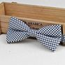 Classical Men's Bow Tie Plaid Striped Flexible Bowtie Smooth Necktie Soft Matte Butterfly Decorative Pattern Color Ties