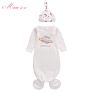 Cotton Jersey Newborn Sleeping Bag 0-6M Baby Safe Sleep Sack Knotted Baby Gown Unisex Newborn Baby Sleeping Bag