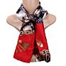 Customized Print Pattern Women Small Bag Ribbon Hair Handbag Skinny 26 Style in Stock Scarf