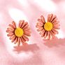 Flower Personality Small Fresh Petals Earrings Female Temperament Simple Metal Flower Stud Earrings