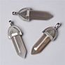 Hexagon Pencil Point Natural Real Gem Stone Pendant Necklace Crystal Stone Jewelry Necklace Healing Stone for Women