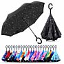 Innovated C Handle Reserve Double Layer Umbrella Double Ribs Umbrella