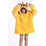 Kids Design Animal Rabbit Oversized Grey Sherpa Sweatshirt Wearable Hooded Blankets Hoodie Blanket