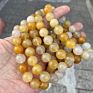Luxury Feng Shui Rose Quartz Jade Stone Bead Bracelets Simple Men's Natural Gems Stone Healing Crystal Bracelet