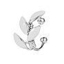 No Pierced Ear Clip Cross C Shape Clip on Earrings Ear Cuff Women 925 Sterling Silver Jewelry Wrap Ear Cuff
