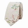 Novelty Mens Colorful Floral Cotton Linen Neck Ties for Wedding Party