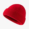 Outdoor Slouchy Running Knitted Ribbed Beanie Hat Acrylic Cuffed Knit Fisherman Beanie Hat