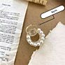 Pearl Plastic Elegant Clamp Korean Hair Claw Clip