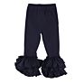 Sales Toddler Ruffle Leggings Solid Color Triple Cotton Kids Clothing Girls Ruffle Pants
