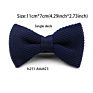 Single Deck Men Women Solid Color Bowknot Lovely Knit Bowtie Adjustable Neckwear Designer Knitting Butterfly Bow Tie