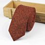Tie Vintage Wool Ties Men's Thick Necktie Striped Solid Viscose Cravate