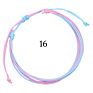Waterproof Adjustable Multi-Layer Women Multi-Color Boho Handmade Jewelry Hand-Woven Wax String Bracelets