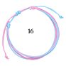 Waterproof Adjustable Multi-Layer Women Multi-Color Boho Handmade Jewelry Hand-Woven Wax String Bracelets