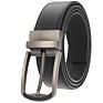 Zk707-3 Zinc Alloy Pin Buckle Genuine Leather Belt for Men