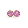 12Mm Druzy Drusy Earrings Resin Cabochon Earrings Gold Stud for Women Men Girl Jewelry Gift
