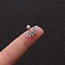 1 Pcs Piercing Earrings for Women Jewelry Broncos Heart Moon Star Stud Earrings Initial Ear Cartilage Earrings