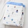 6 Layer Muslin Blanket Printed Design 110*110Cm Bath Towel Cotton Baby Blanket