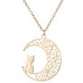 Arrivals Geometric Animal Pendant Cute Cat Pendant Necklace Jewelry Women