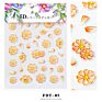 Arrivals Korea Nail Art Embossed Adhesive Non-Toxic Decorative Flower 3D Nail Sticker