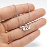 Artilady Vintage Stainless Steel Horoscope Zodiac Sign Letter Pendant Chain Necklace for Women Jewelry Gift