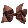 Big 6" Hair_Bows Clips Solid Color Grosgrain Ribbon Larger Hair Bows Alligator Clips Hair Accessories for Baby Girls Infants