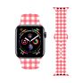 Buffalo Plaid Printed Strap for Apple Watch Bands Silicone, Replacement Designer Sports Band for Iwatch Bands 41Mm 45Mm