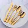 Buygo 4 Pcs 1010 Cutlery Gift Set Fork Knife Spoon Restaurant Party Tableware Eating Utensils Black Flatware Silverware Set