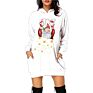 Christmas Hoodies Women Long Sleeve Sweatshirt Christmas Printed Pocket Women Sweatshirt Dress Hoodies