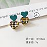 Clarmer Spring Design Korean Jewelry Geometric Enamel Acrylic Resin Pendant Earrings for Women