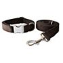 Classic Velvet Dog Bow Tie Collar and Leash Set Pet Gift with Bow