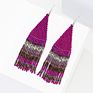 Colorful Handmade Seed Beads Earrings Boho Tassel Long Earrings for Women Jewelry