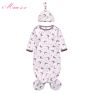 Cotton Jersey Newborn Sleeping Bag 0-6M Baby Safe Sleep Sack Knotted Baby Gown Unisex Newborn Baby Sleeping Bag