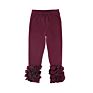Cotton Toddler Infant Boutique Clothes Ruffle Baby Girls Pants Leggings Infant Icing Leggings Solid Color Casual Pants