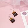 Creative Cute Simulation Fruits Dangle Drop Earrings Sets Statement Handmade Lemon Strawberry Hoop Earrings for Women Girls Jewe