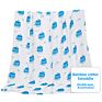 Customised White Designers Comfort Warm Quilt 4 Pack Bamboo Organic Cotton Baby Muslin Wrap Swaddle Blankets
