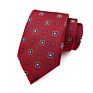 Fashionable Classic Solid Color Jacquard Wedding Party Formal Necktie Polyester Men's Floral Neck Ties with Various Patterns